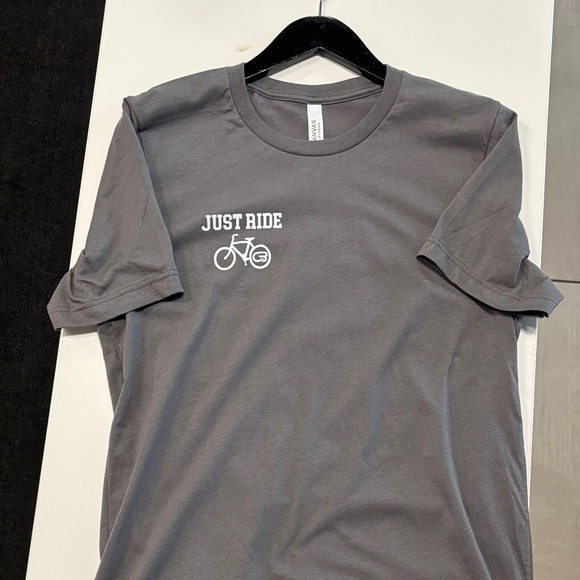Cyclebar Gray Just Ride Tee - Picture 1 of 2